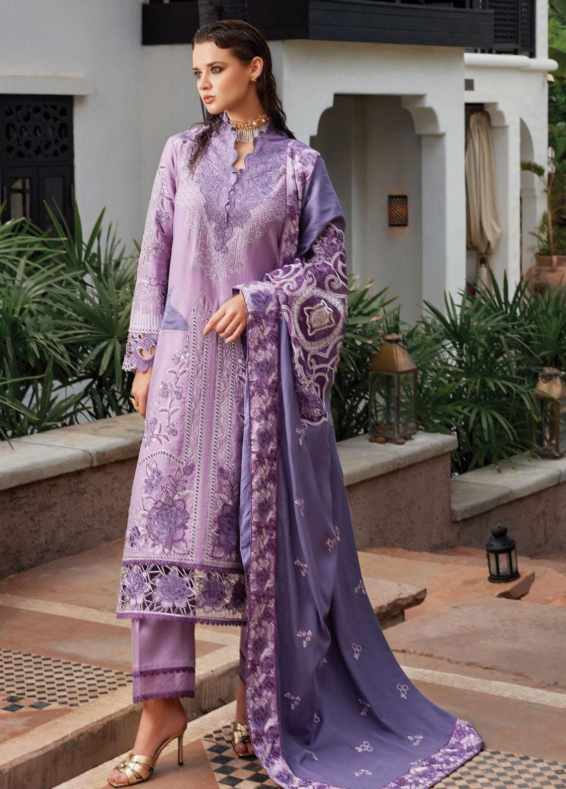 Eid Dress For Womens - Pakistani Embroidered Lawn Ramadan Partywear Festival Suits Salwar Kameez Suit In Large Size By Mushq