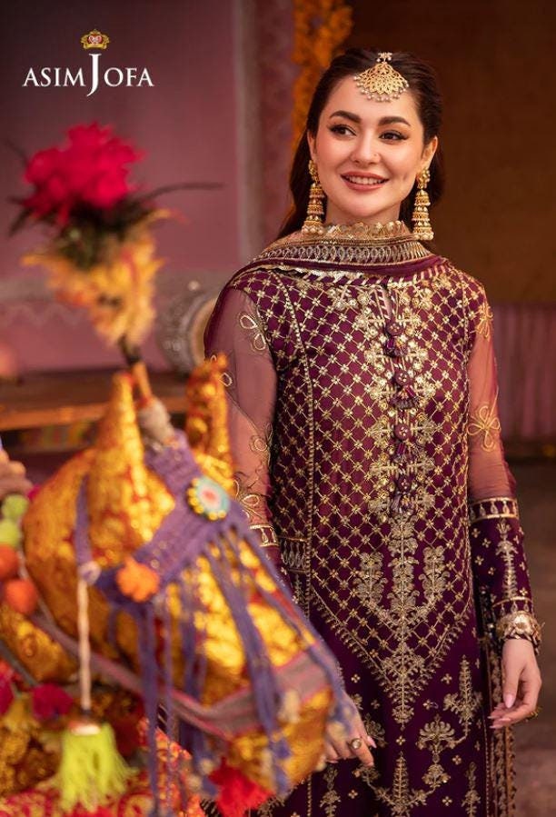 Eid Dress For Womens – Wedding Festival Salwar Kameez Suits Luxury Embroidered Chiffon Pakistani Eid Partywear Suit In Large Size