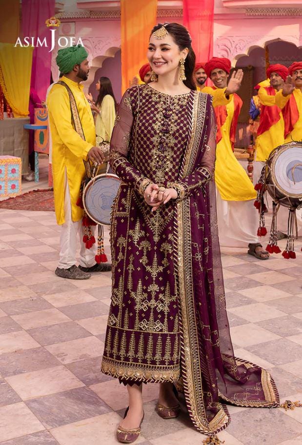 Eid Dress For Womens – Wedding Festival Salwar Kameez Suits Luxury Embroidered Chiffon Pakistani Eid Partywear Suit In Large Size