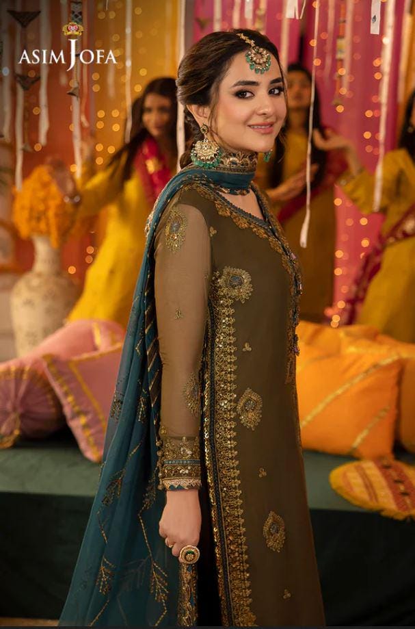 Eid Dress For Womens – Wedding Festival Salwar Kameez Suits Luxury Embroidered Chiffon Pakistani Eid Partywear Suit In Large Size