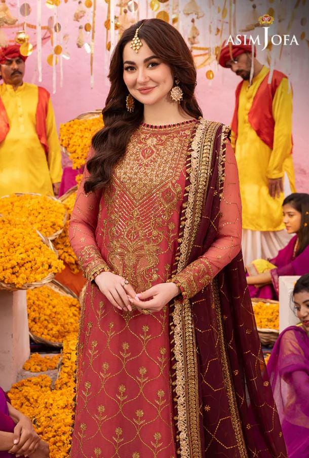 Eid Dress For Womens – Wedding Festival Salwar Kameez Suits Luxury Embroidered Chiffon Pakistani Eid Partywear Suit In Large Size