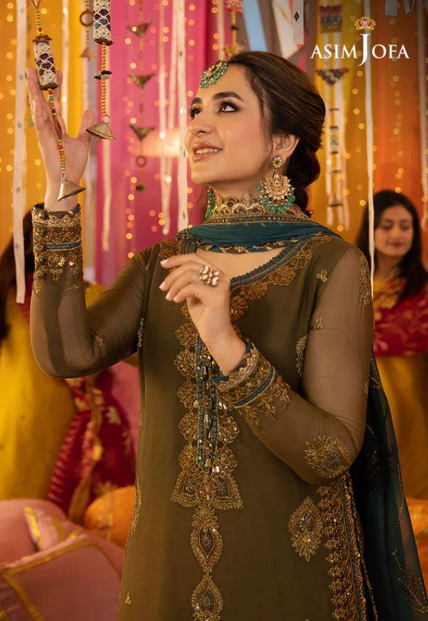Eid Dress For Womens – Wedding Festival Salwar Kameez Suits Luxury Embroidered Chiffon Pakistani Eid Partywear Suit In Large Size