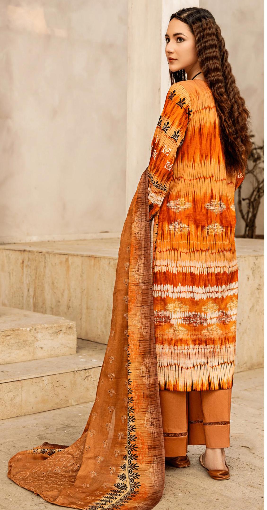 Eid Dress For Womens - Pakistani Embroidered Lawn Ramadan Partywear Festival Suits In Medium & Large Size