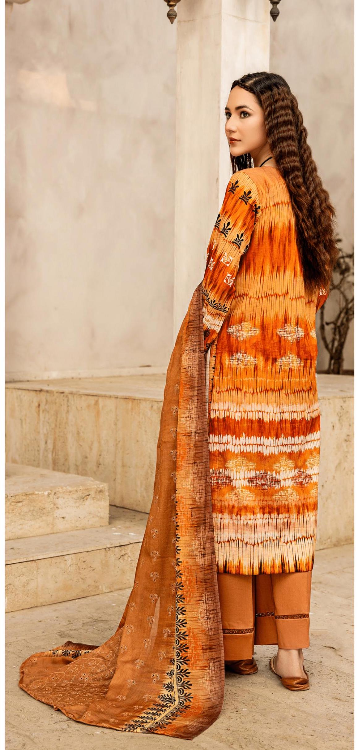 Eid Dress For Womens - Pakistani Embroidered Lawn Ramadan Partywear Festival Suits In Medium & Large Size