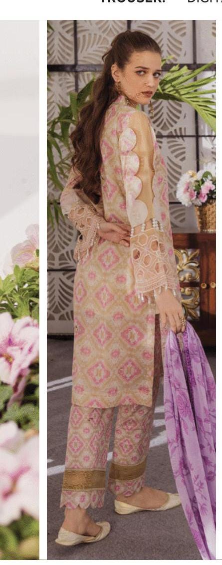 Eid Dress For Womens - Pakistani Embroidered Lawn Ramadan Partywear Festival Suits In Medium & Large Size