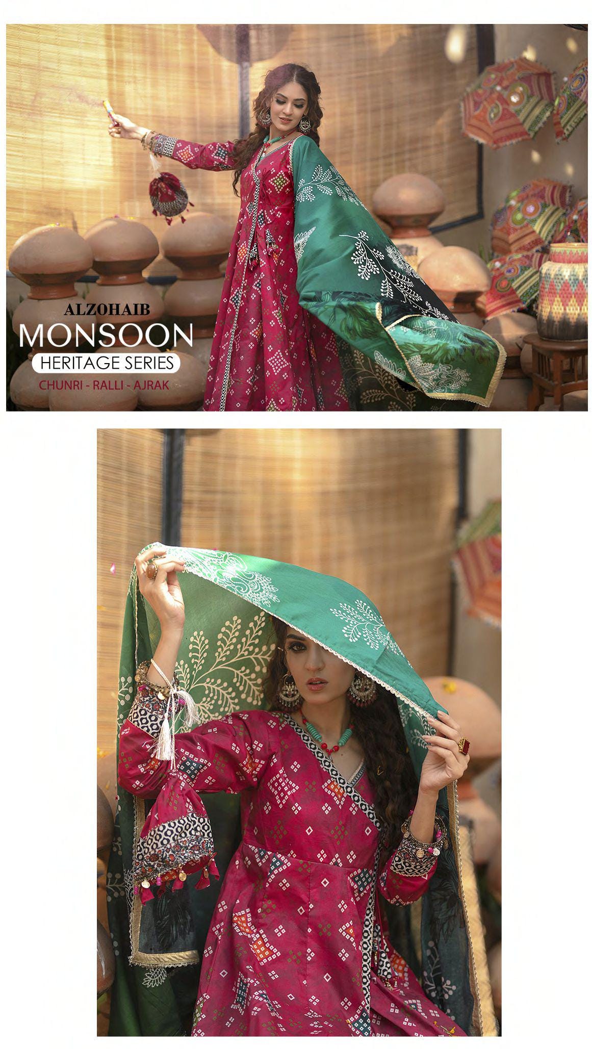 Eid Dress For Womens - Pakistani Embroidered Lawn Ramadan Partywear Festival Suits Printed Chunri Dresses In Small, Medium & Large Size