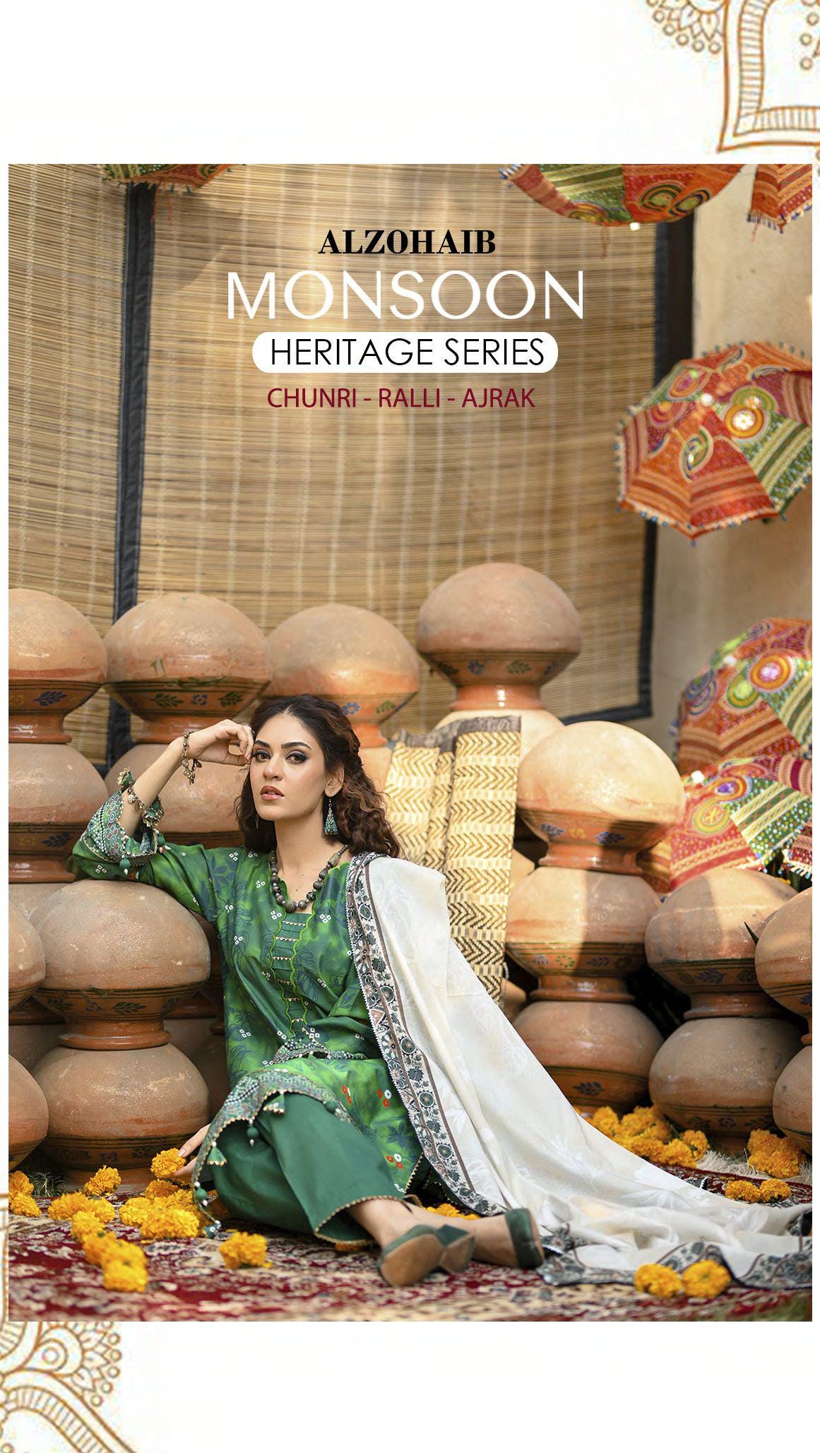 Eid Dress For Womens - Pakistani Embroidered Lawn Ramadan Partywear Festival Suits Printed Chunri Dresses In Small, Medium & Large Size