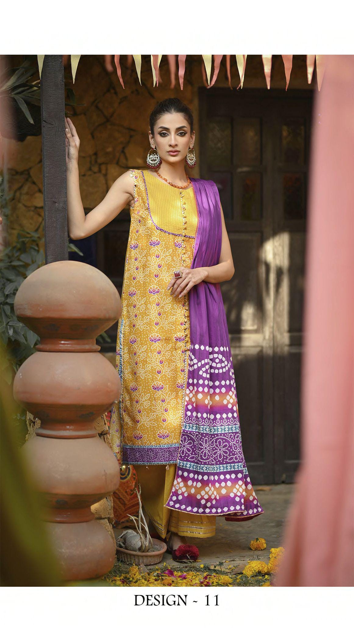 Eid Dress For Womens - Pakistani Embroidered Lawn Ramadan Partywear Festival Suits Printed Chunri Dresses In Small, Medium & Large Size