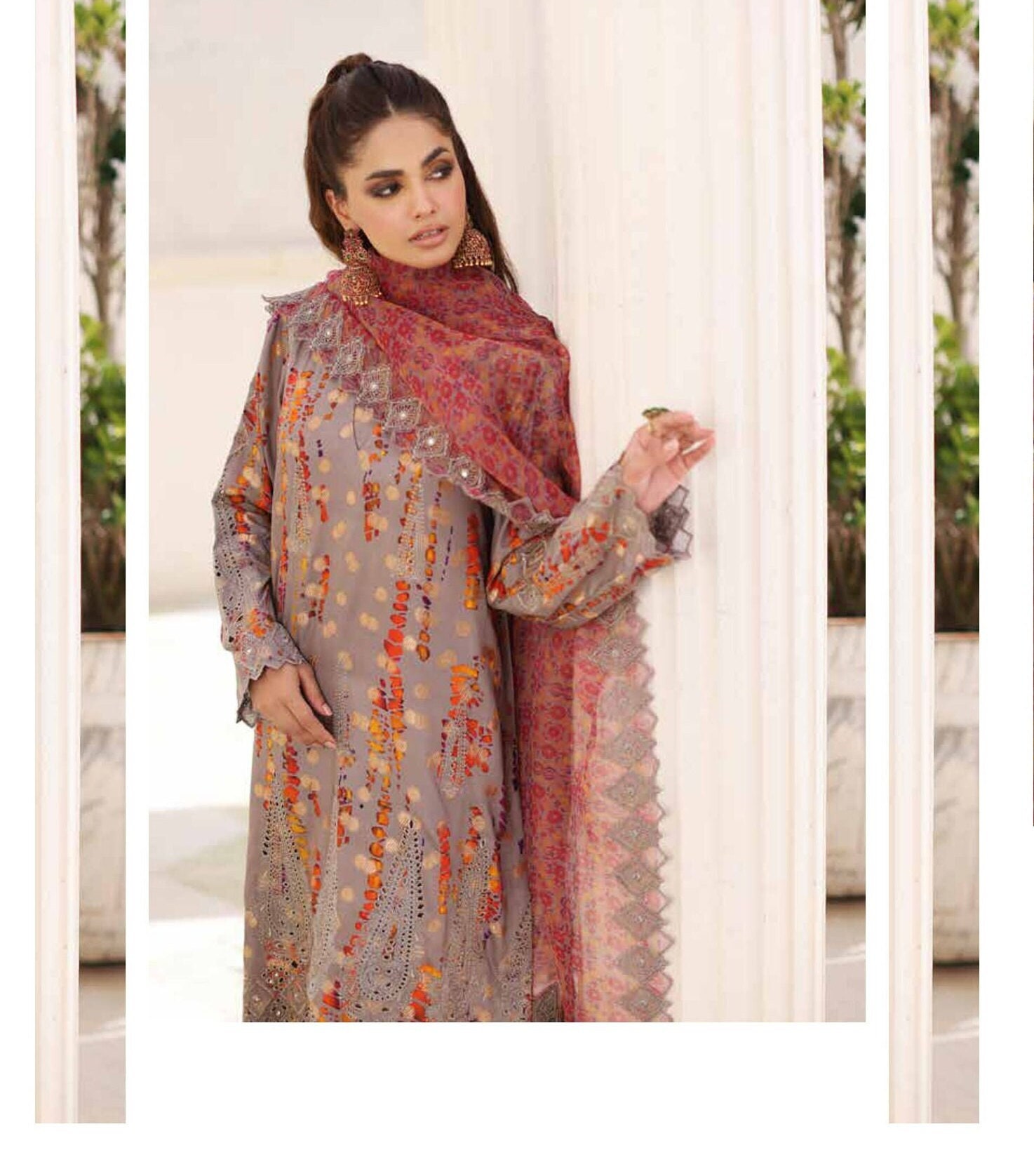 Eid Dress For Womens - Ramadan Partywear Festival Suits Salwar Kameez Suits Staple Jacquard Party Wear Suit In Large Size