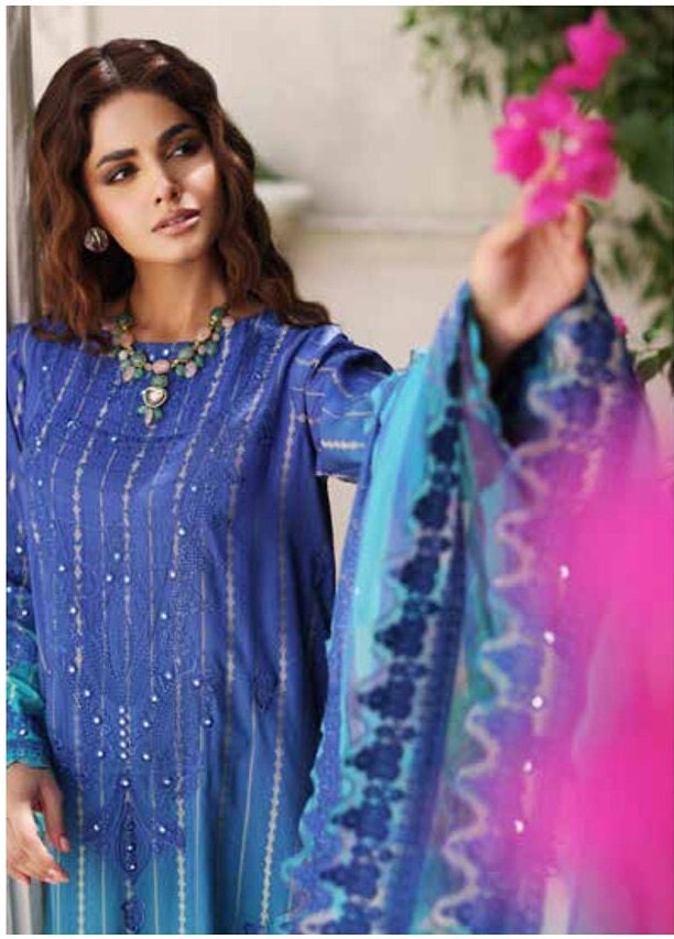 Eid Dress For Womens - Ramadan Partywear Festival Suits Salwar Kameez Suits Staple Jacquard Party Wear Suit In Large Size