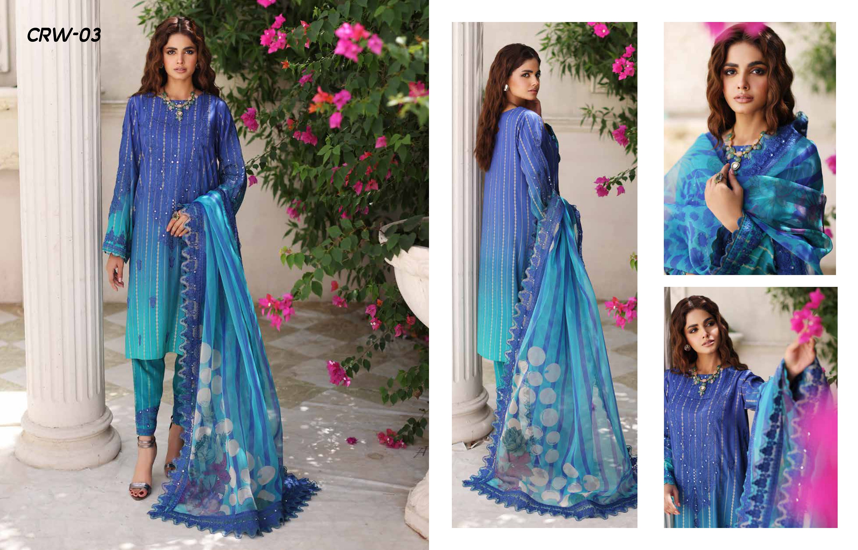 Eid Dress For Womens - Ramadan Partywear Festival Suits Salwar Kameez Suits Staple Jacquard Party Wear Suit In Large Size