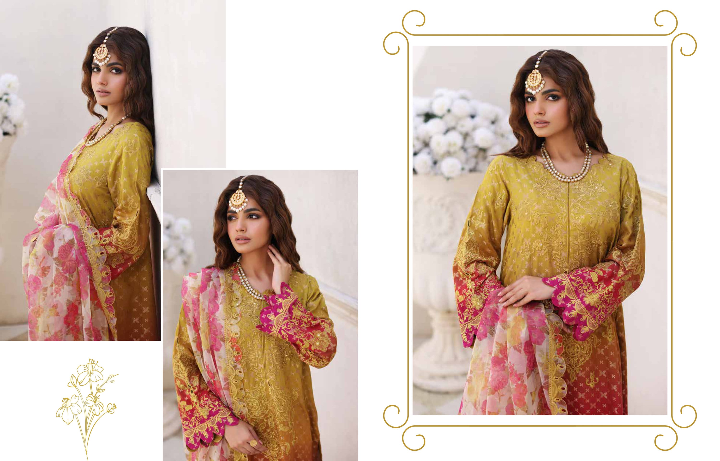 Eid Dress For Womens - Ramadan Partywear Festival Suits Salwar Kameez Suits Staple Jacquard Party Wear Suit In Large Size