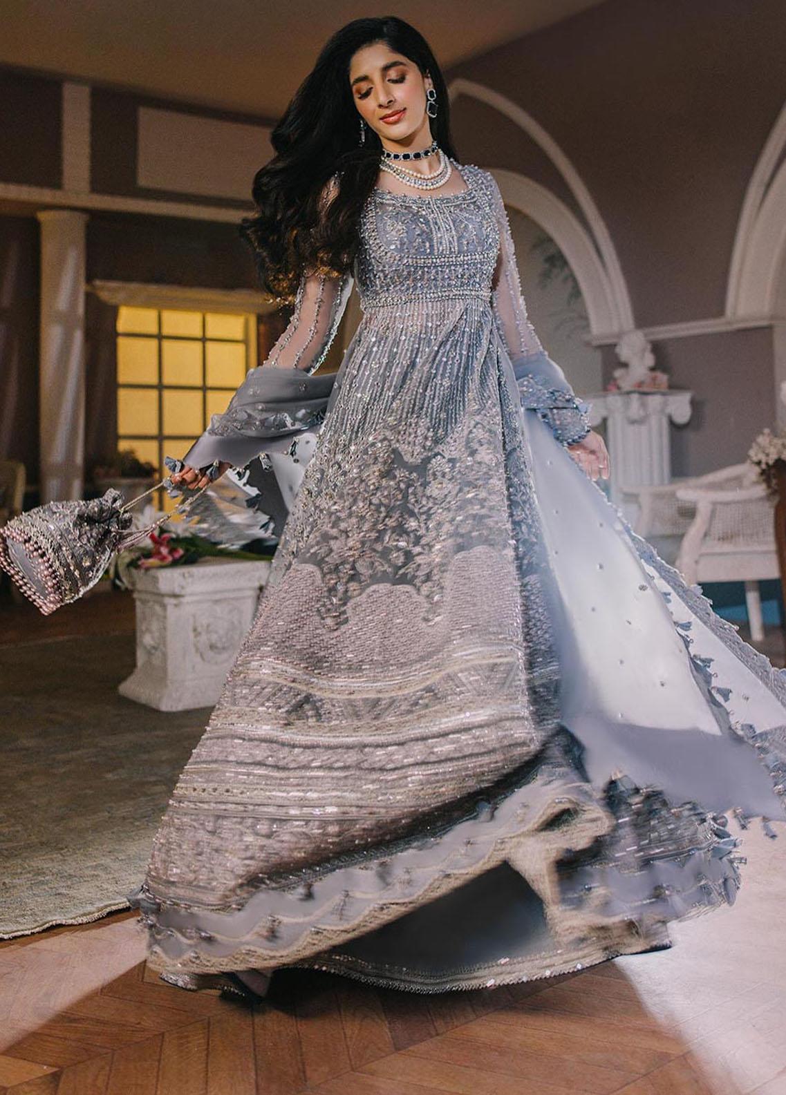Bridal Maxi Dress for Party Wear – Bridal Readymade Designer Festival Wear Long Maxi Dress - Medium Size