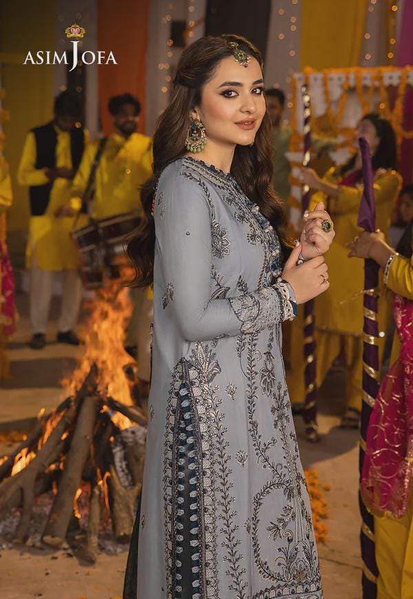 Eid Dress For Womens – Wedding Festival Salwar Kameez Suits Luxury Embroidered Chiffon Pakistani Eid Partywear Suit In Small Size