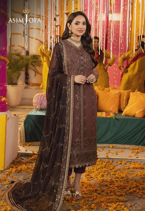 Eid Dress For Womens – Wedding Festival Salwar Kameez Suits Luxury Embroidered Chiffon Pakistani Eid Partywear Suit In Small Size
