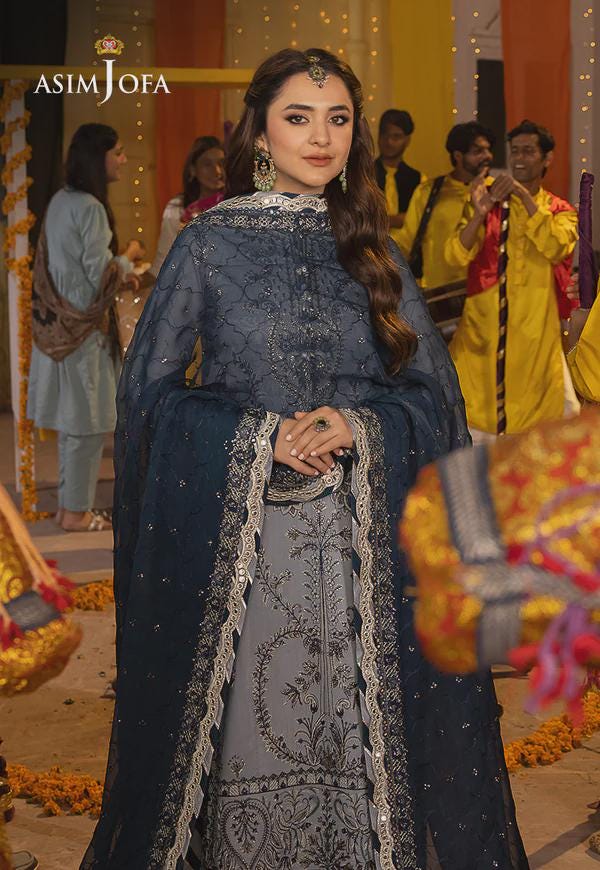 Eid Dress For Womens – Wedding Festival Salwar Kameez Suits Luxury Embroidered Chiffon Pakistani Eid Partywear Suit In Small Size