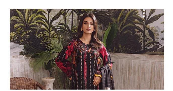 Eid Dress For Womens - Pakistani Embroidered Khaddar Ramadan Partywear Festival Suits Eid Salwar Kameez Suits in Large Size
