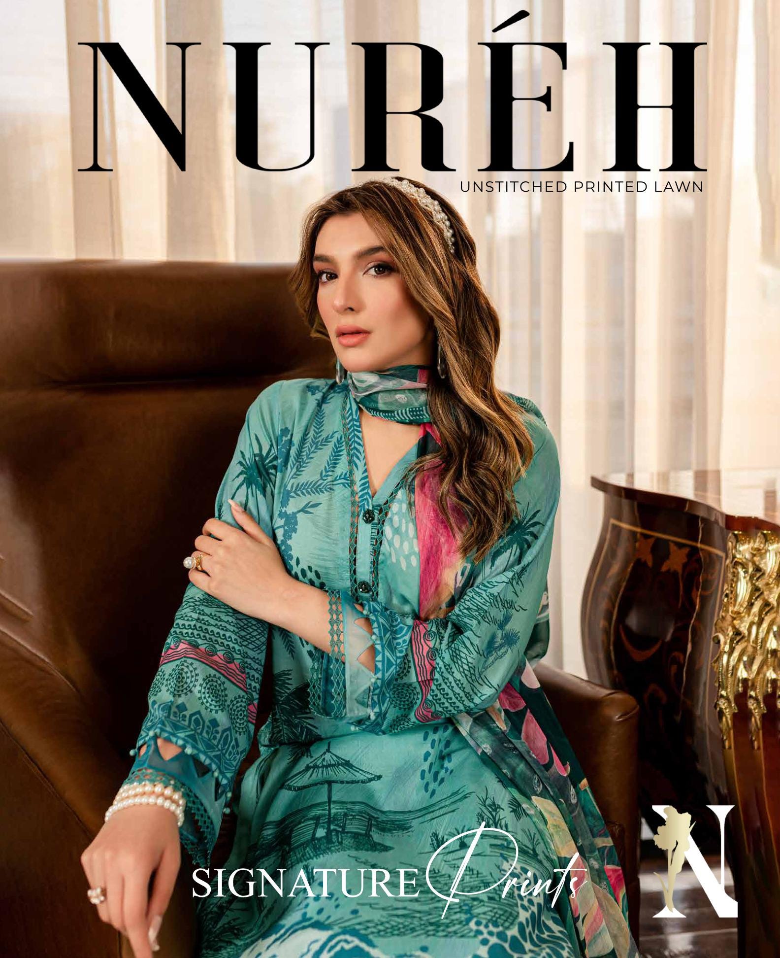 Eid Dress For Womens - Pakistani Printed Lawn Ramadan Partywear Festival Suits In Medium Size