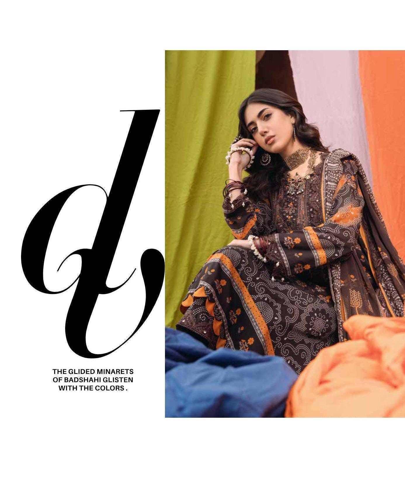 Eid Dress For Womens - Pakistani Embroidered Lawn Ramadan Partywear Festival Suits Printed Chunri Dress