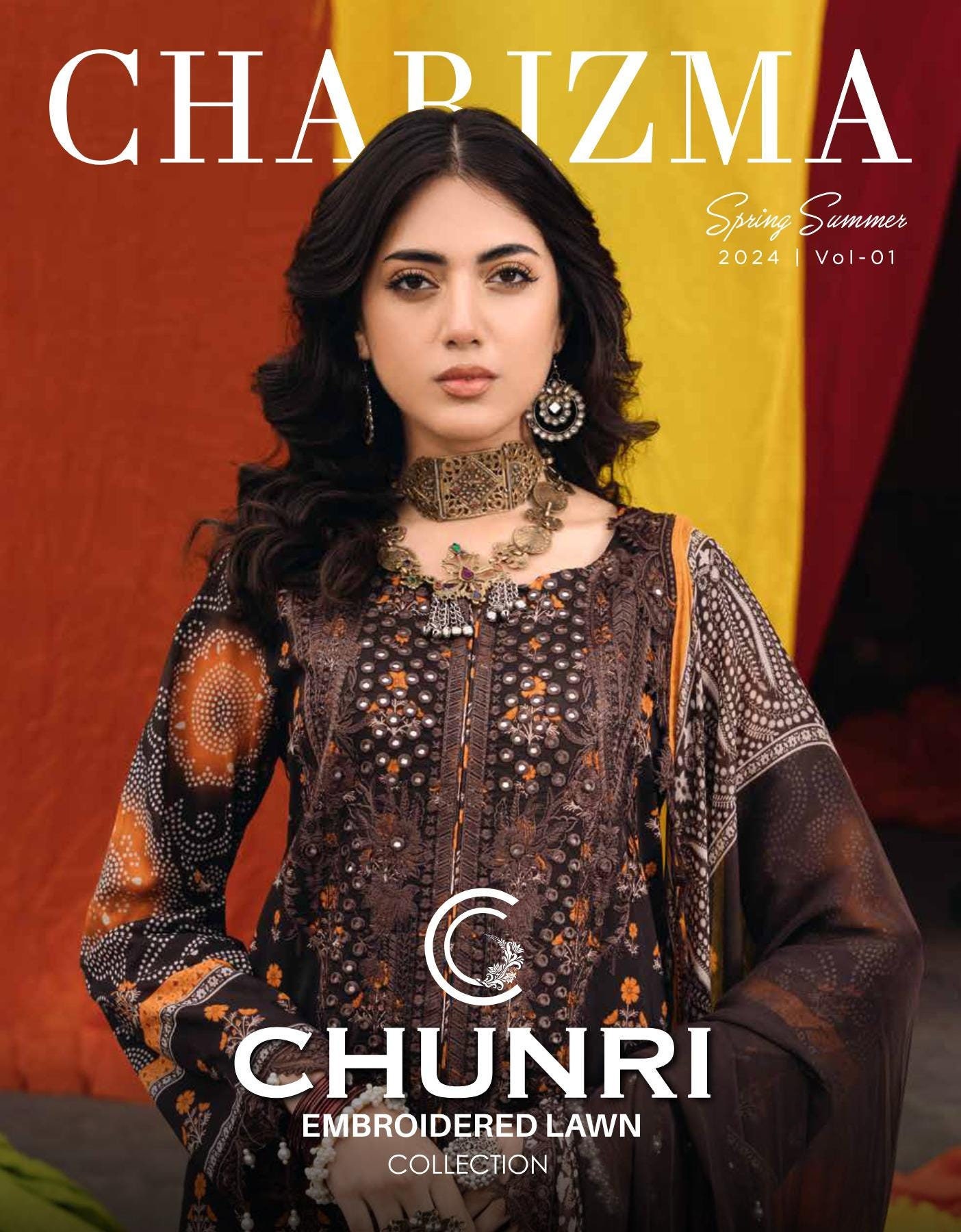 Eid Dress For Womens - Pakistani Embroidered Lawn Ramadan Partywear Festival Suits Printed Chunri Dress