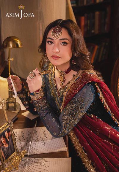 Eid Dress For Womens – Wedding Festival Salwar Kameez Suits Luxury Embroidered Chiffon Pakistani Eid Partywear Suit In Small & Medium Size