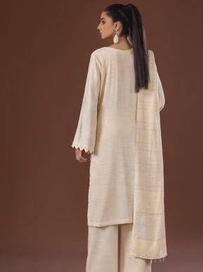 Eid Dress For Womens - Pakistani Embroidered Leather Peach - Ramadan Partywear Festival Suits in Large Size