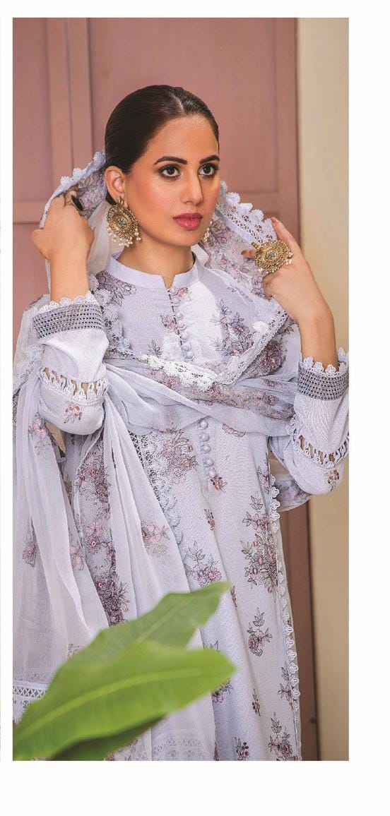 Eid Dress For Womens - Pakistani Embroidered Karandi Ramadan Partywear Festival Suits Salwar Kameez Suit In Large Size By Rumli