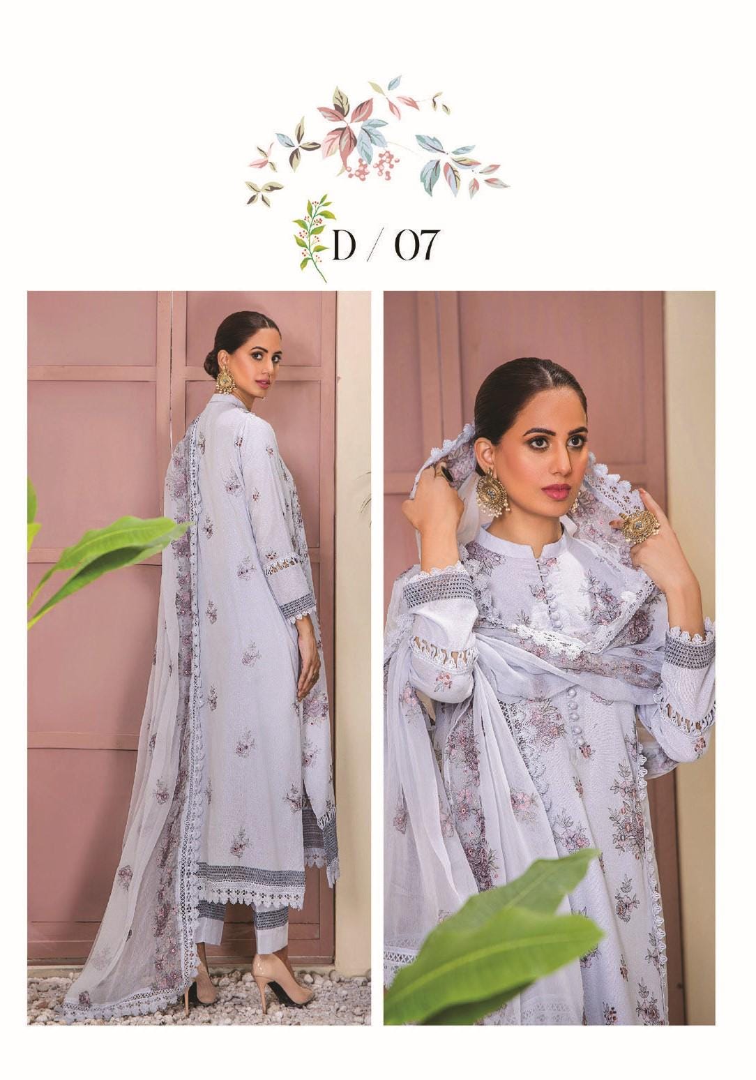 Eid Dress For Womens - Pakistani Embroidered Karandi Ramadan Partywear Festival Suits Salwar Kameez Suit In Large Size By Rumli