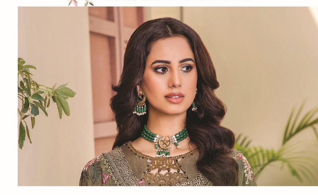 Eid Dress For Womens - Pakistani Embroidered Karandi Ramadan Partywear Festival Suits Salwar Kameez Suit In Large Size By Rumli