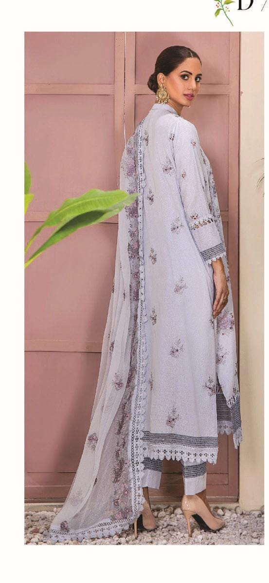 Eid Dress For Womens - Pakistani Embroidered Karandi Ramadan Partywear Festival Suits Salwar Kameez Suit In Large Size By Rumli
