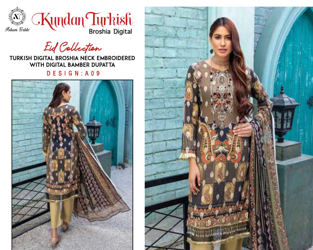 Eid Unstitched - Embroidered  Printed - Eid Partywear Dress - Eid Collection - Unstitched - Pakistani Branded - Salwar Kameez Suit