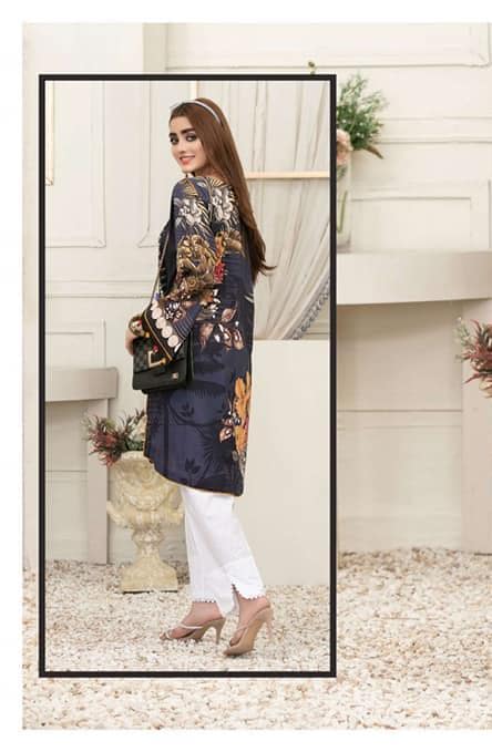 Eid Dress For Womens - Pakistani Embroidered Lawn Kurti for Girls Ramadan Partywear Festival Suits Kurti Available In Small & Medium Size