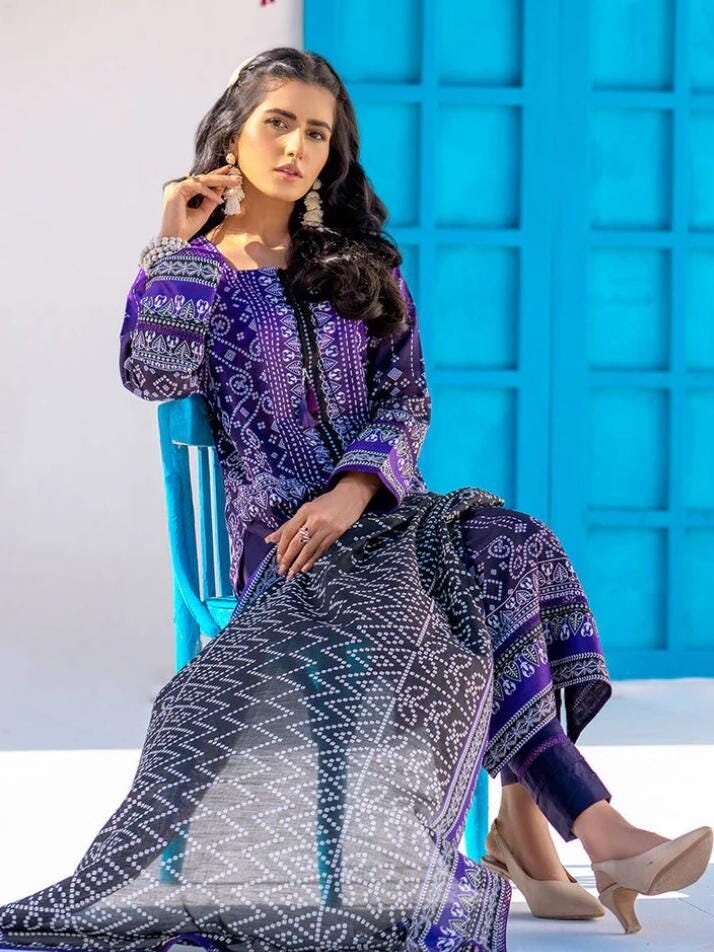 Eid Unstitched Eid Partywear Dress Pakistani Branded Designer Dress Unstitched 3pc Dress Dailywear Lawn Dress Unstitched Salwar Kameez Suit