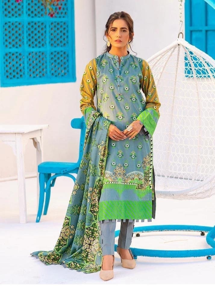 Eid Unstitched Eid Partywear Dress Pakistani Branded Designer Dress Unstitched 3pc Dress Dailywear Lawn Dress Unstitched Salwar Kameez Suit