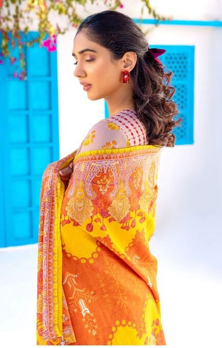 Eid Unstitched Eid Partywear Dress Pakistani Branded Designer Dress Unstitched 3pc Dress Dailywear Lawn Dress Unstitched Salwar Kameez Suit