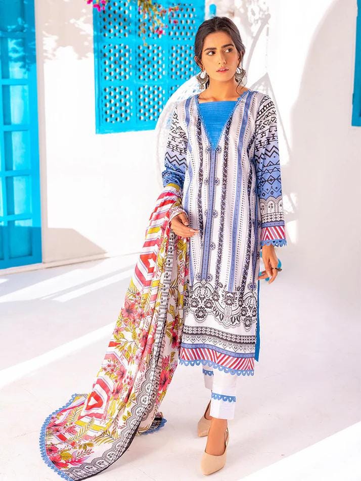 Eid Unstitched Eid Partywear Dress Pakistani Branded Designer Dress Unstitched 3pc Dress Dailywear Lawn Dress Unstitched Salwar Kameez Suit