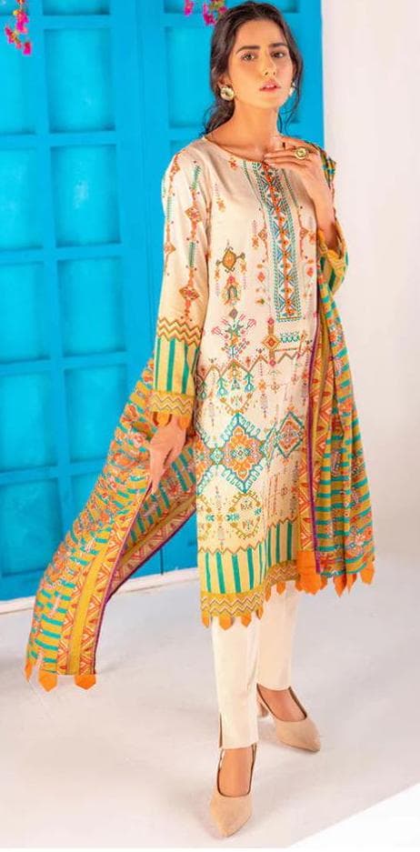 Eid Unstitched Eid Partywear Dress Pakistani Branded Designer Dress Unstitched 3pc Dress Dailywear Lawn Dress Unstitched Salwar Kameez Suit