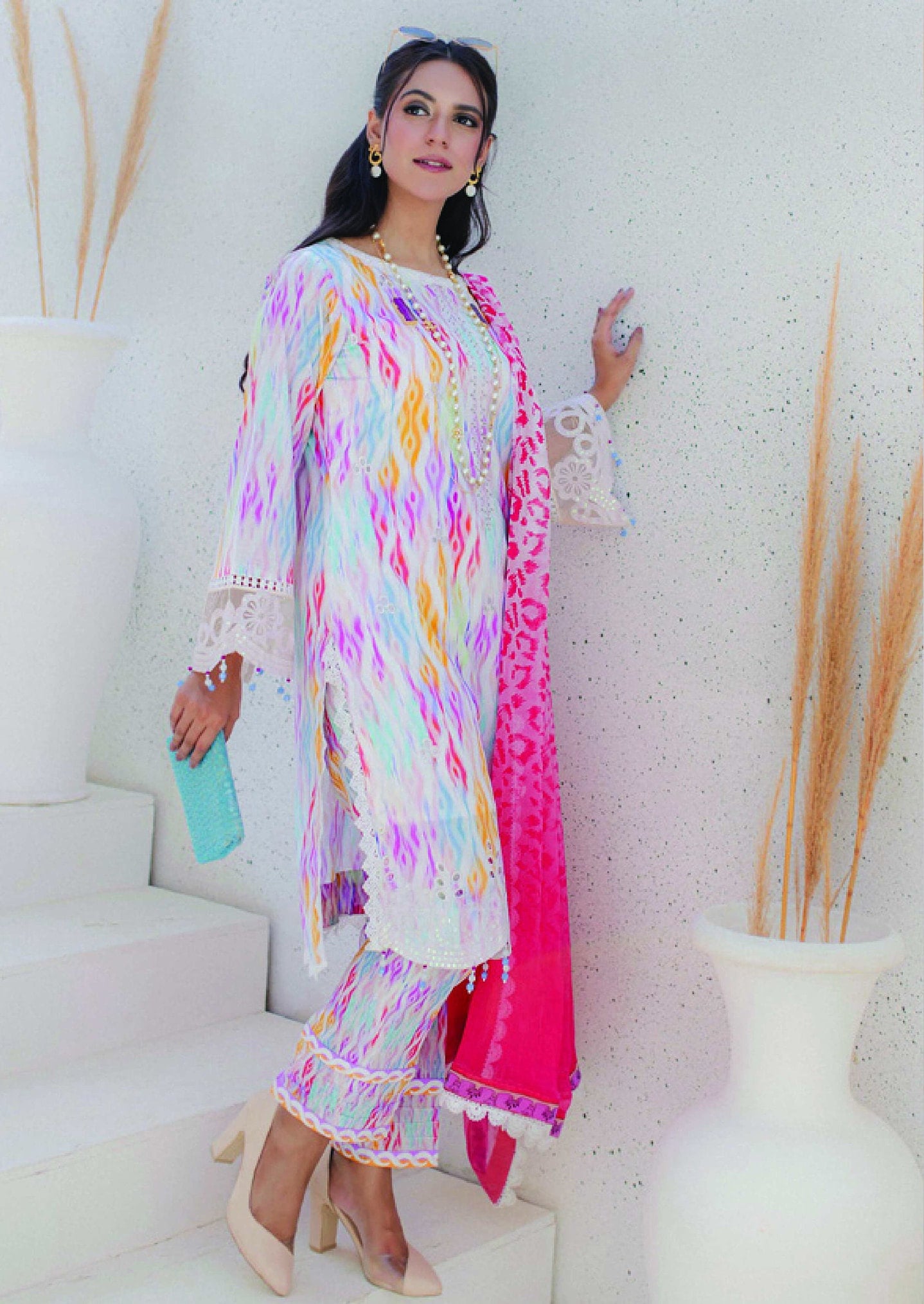 Eid Unstitched Eid Partywear Dress Pakistani Branded Designer Dress Unstitched 3pc Dress Dailywear Lawn Dress Unstitched Salwar Kameez Suit