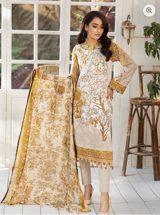 Eid Unstitched Eid Partywear Dress Pakistani Branded Designer Dress Unstitched 3pc Dress Dailywear Lawn Dress Unstitched Salwar Kameez Suit