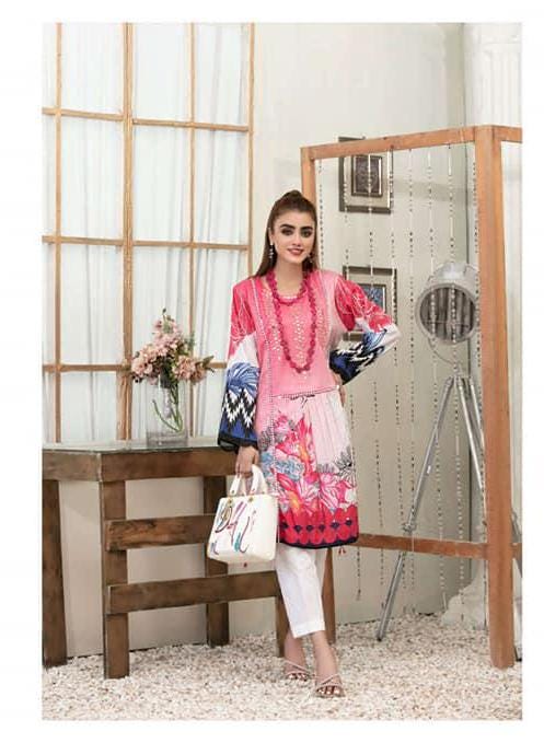 Eid Dress For Womens - Pakistani Embroidered Lawn Kurti for Girls Ramadan Partywear Festival Suits Girls Kurti In Small, Medium & Large Size