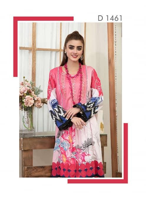 Eid Dress For Womens - Pakistani Embroidered Lawn Kurti for Girls Ramadan Partywear Festival Suits Girls Kurti In Small, Medium & Large Size