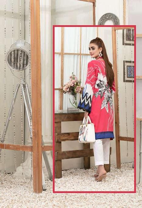 Eid Dress For Womens - Pakistani Embroidered Lawn Kurti for Girls Ramadan Partywear Festival Suits Girls Kurti In Small, Medium & Large Size