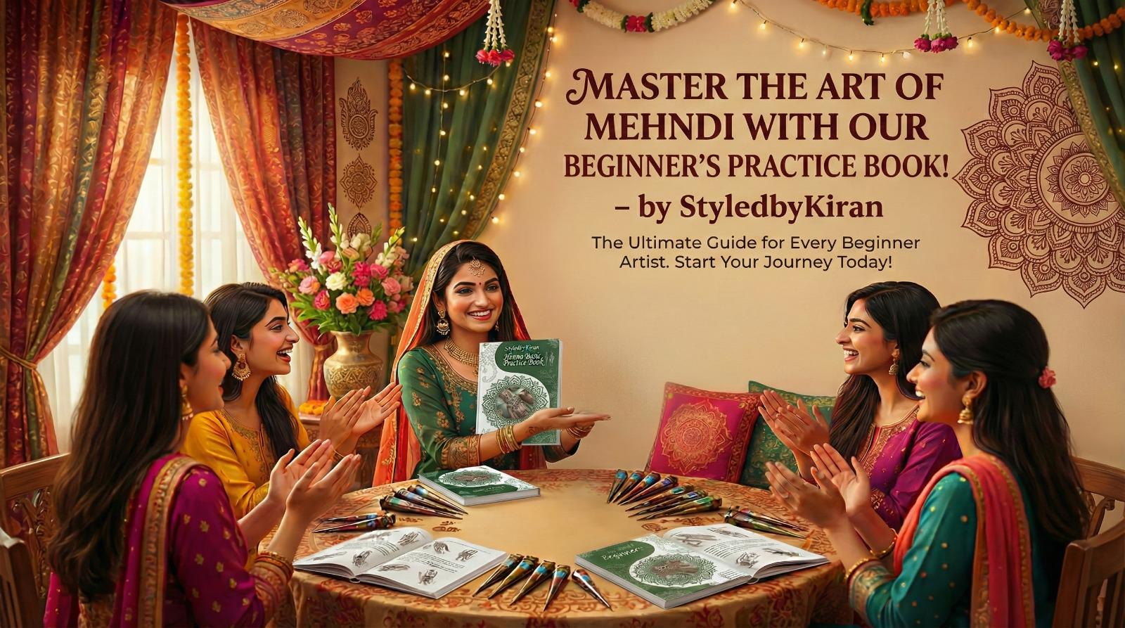 Henna Practice Art Book for Advance – Mehndi Acrylic Sheet And Clip Mehendi Training Kit