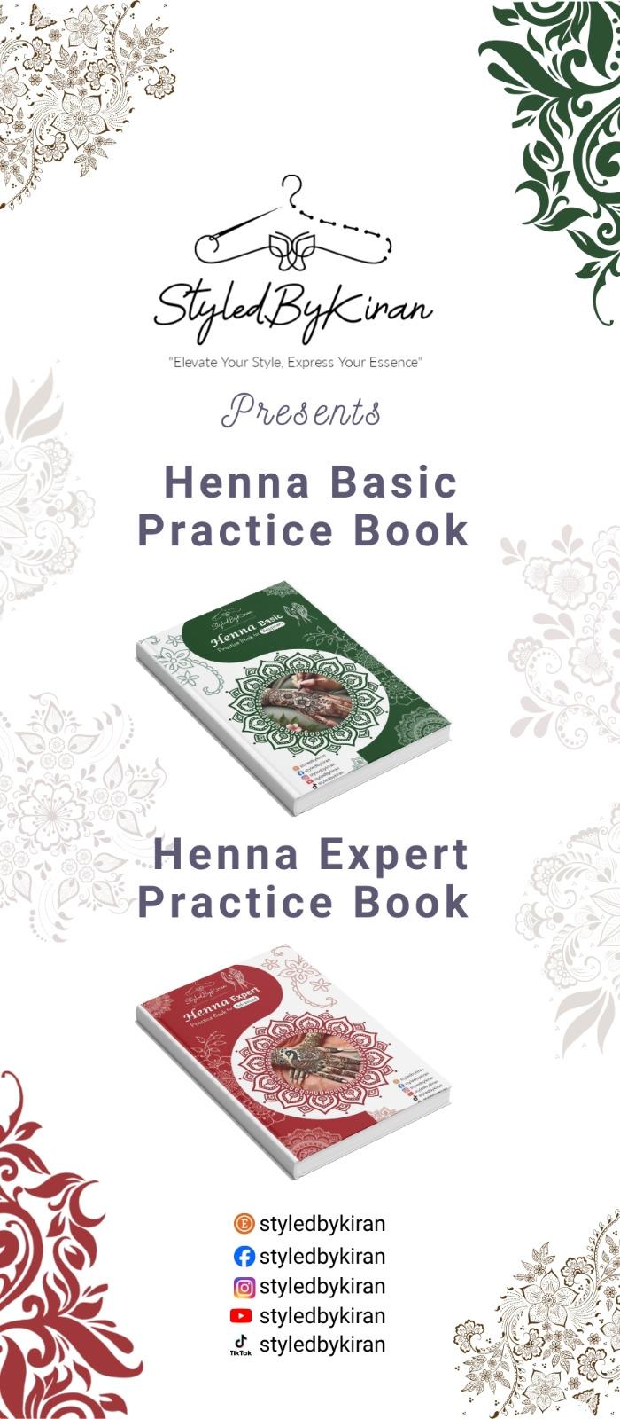 Henna Practice Art Book for Advance – Mehndi Acrylic Sheet And Clip Mehendi Training Kit