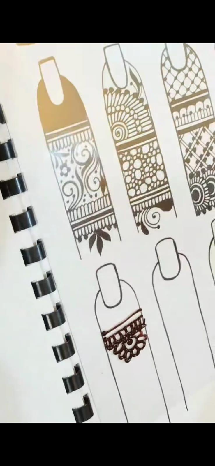Henna Practice Art Book for Advance – Mehndi Acrylic Sheet And Clip Mehendi Training Kit