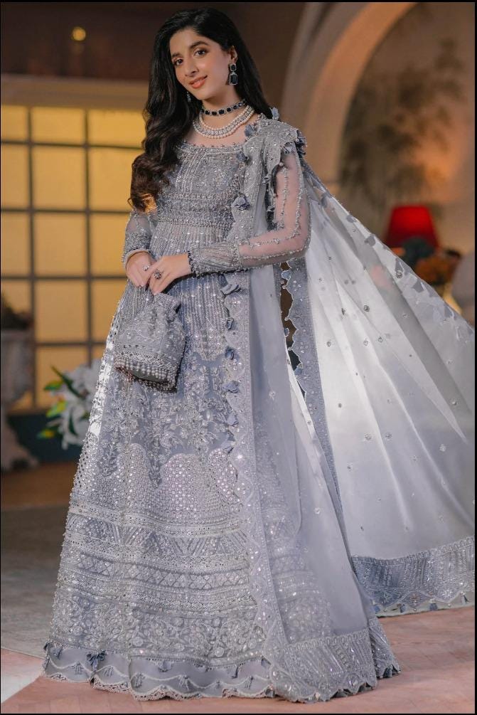 New Premium Wedding Collection Pakistani Branded, Bridal Dress for Wedding, Wedding Partywear Maxi, Designer Dress, Readymade Partywear Maxi
