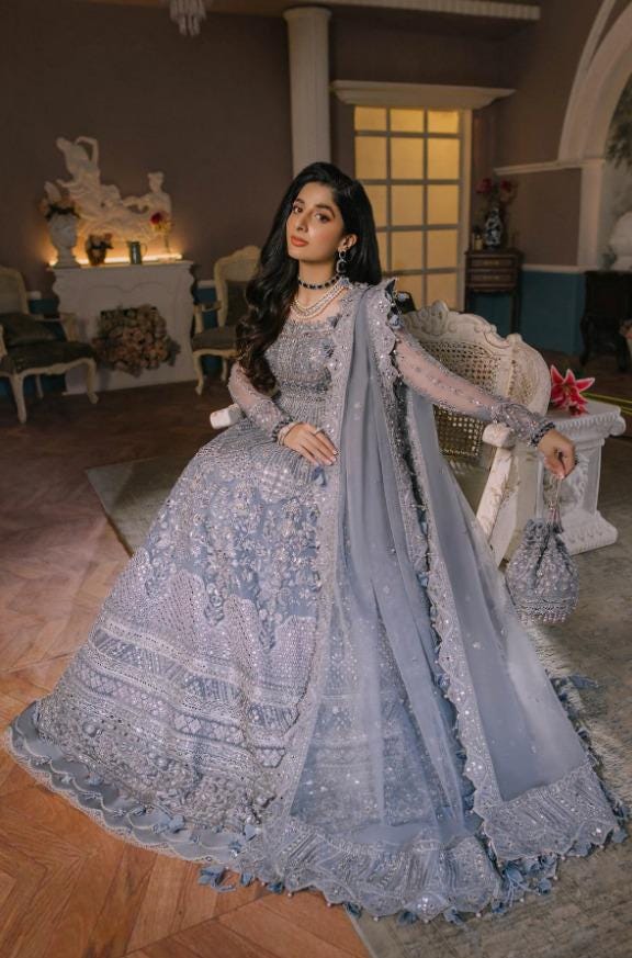 New Premium Wedding Collection Pakistani Branded, Bridal Dress for Wedding, Wedding Partywear Maxi, Designer Dress, Readymade Partywear Maxi