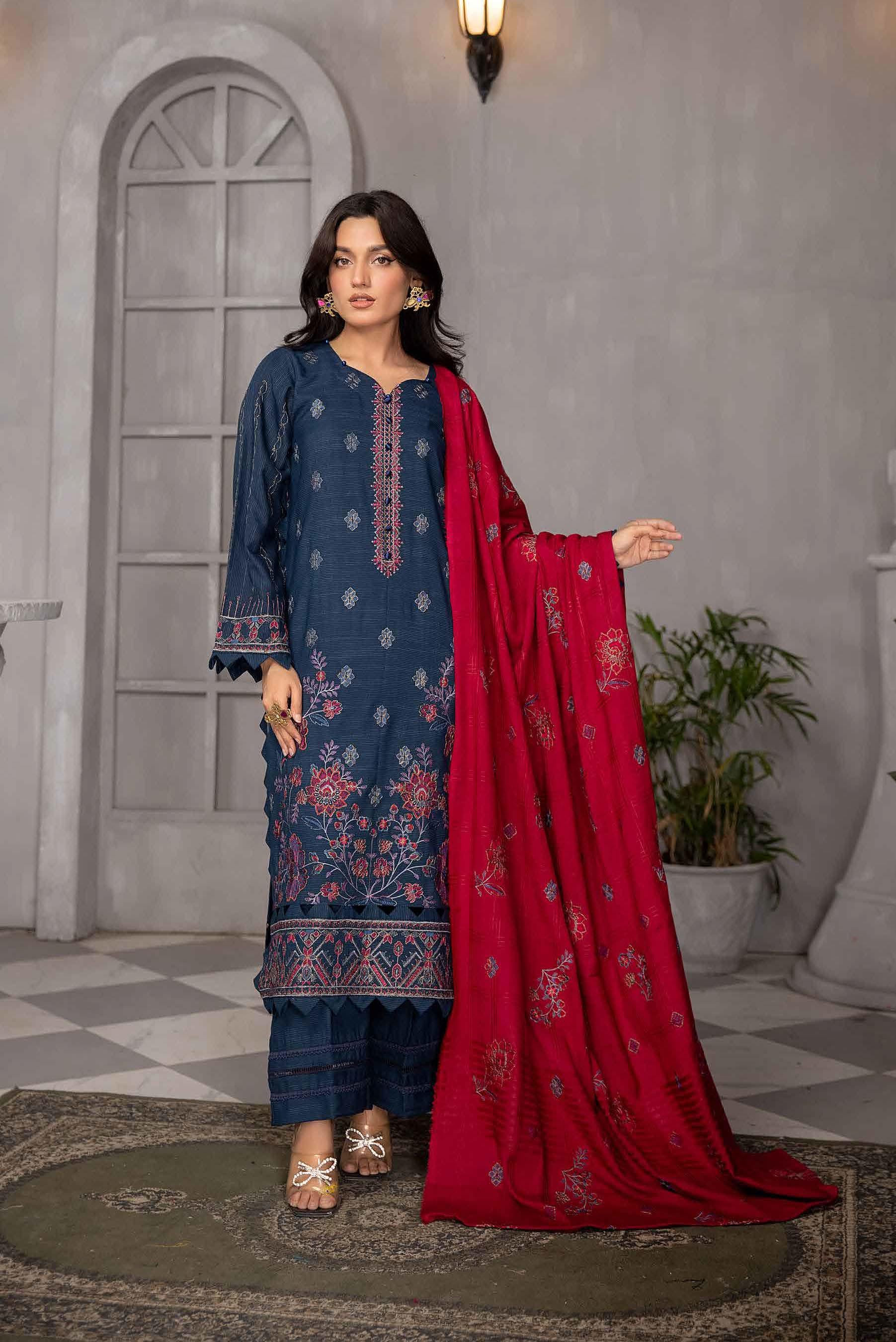 Eid Dress For Womens - Pakistani Embroidered Leather Peach Ramadan Partywear Festival Suits Salwar Kameez Suit In Medium Size