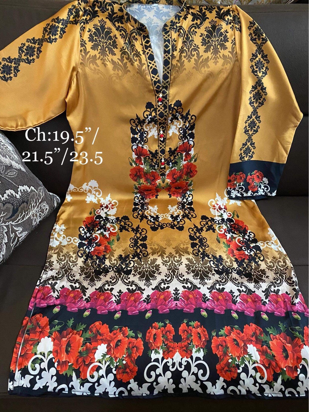 Eid Dress For Womens - Pakistani Embroidered Lawn Kurti for Girls Ramadan Partywear Festival Suits Girls Kurti In Medium & Large Size