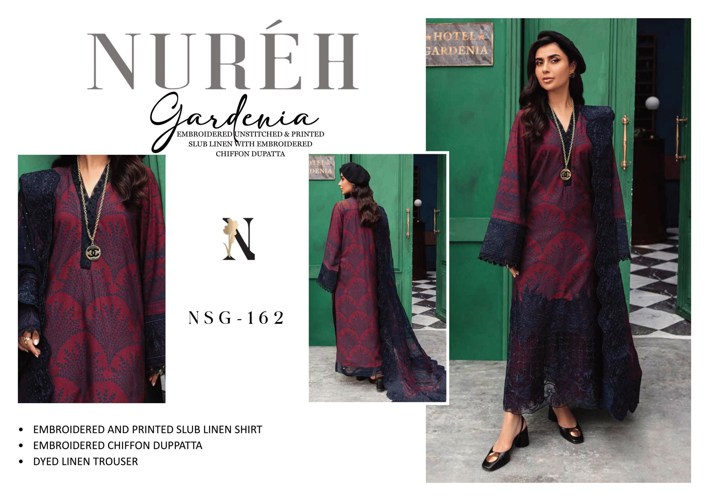 Eid Dress For Womens - Pakistani Embroidered Linen Ramadan Partywear Festival Suits Eid Salwar Kameez Suits in Medium, Large & X-L